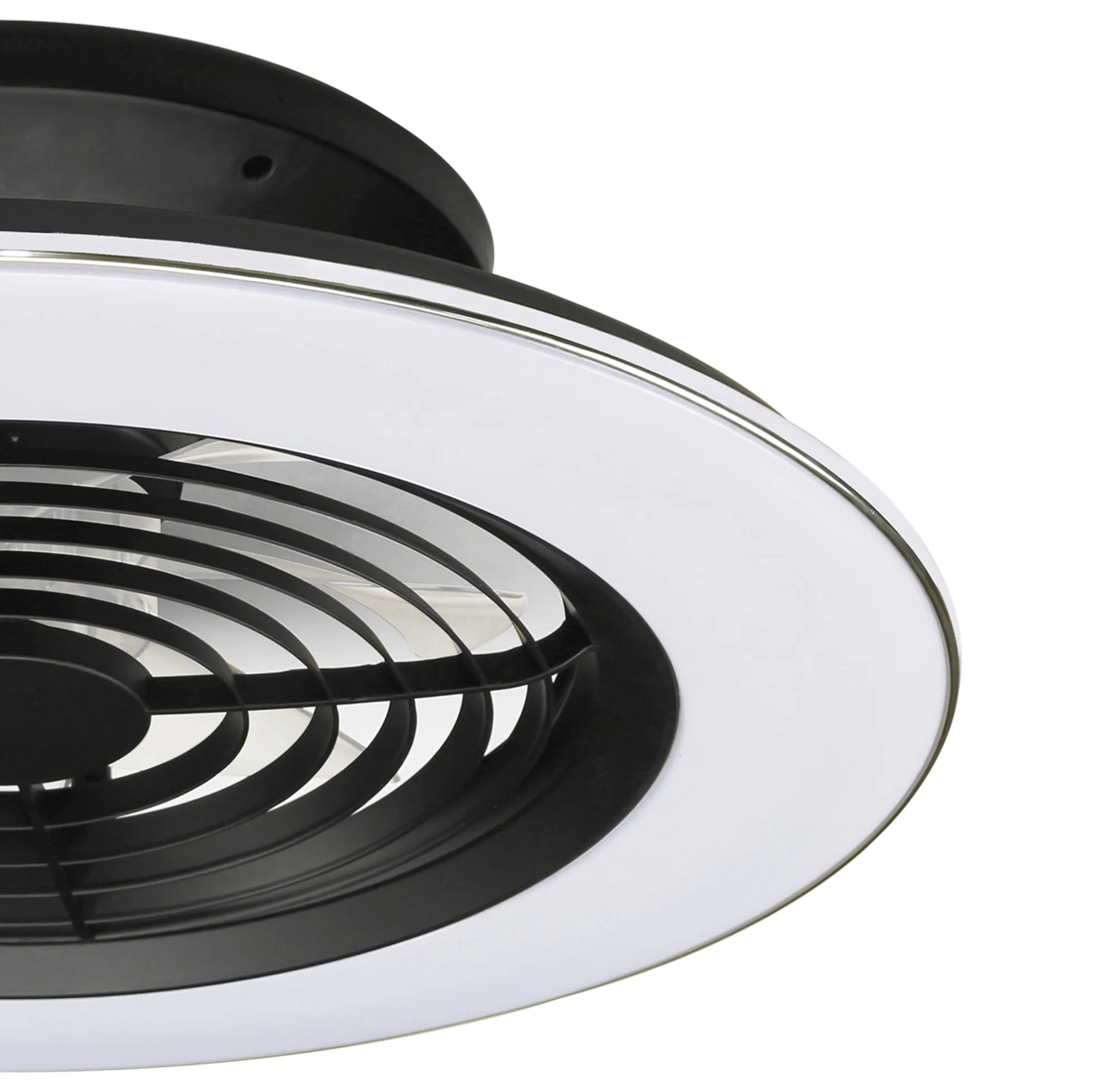 Alisio 70W LED Dimmable Ceiling Light & Fan, Remote / APP Controlled Black M7800  Mantra Alisio
